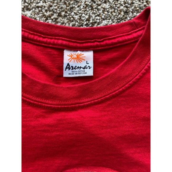 Aremar Presidente Cerveza Beer Cotton T-Shirt Large Red- Republica Dominicana - Picture 7 of 7